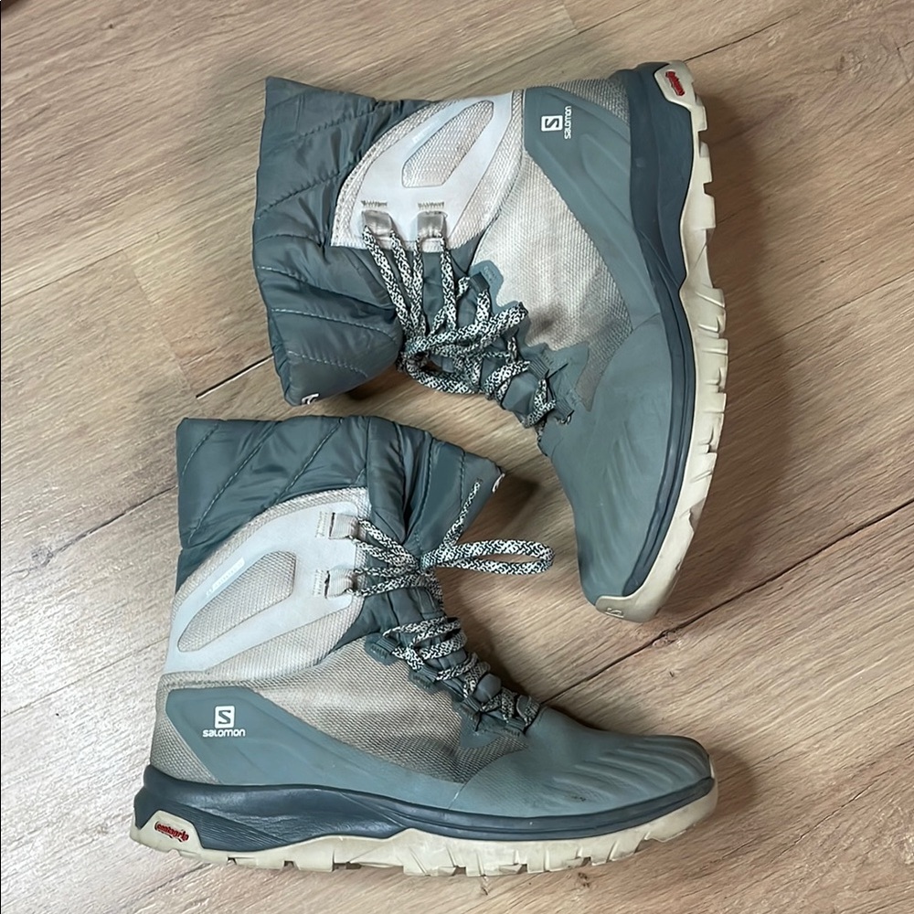 Salomon Women's Winter Boots. Size 7.‎ GUC. VAYA POWDER TS CSWP Snow
